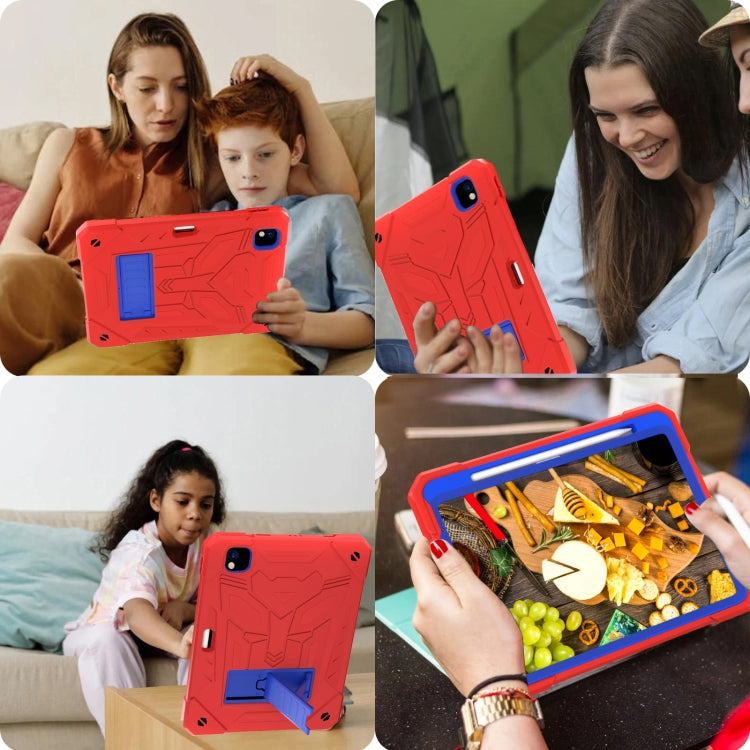 For iPad Pro 11 2018/2020/2021 Bumblebee Silicone+PC Shockproof Tablet Case with Holder(Red) - iPad Pro 11 (2022/2021) Cases by buy2fix | Online Shopping UK | buy2fix