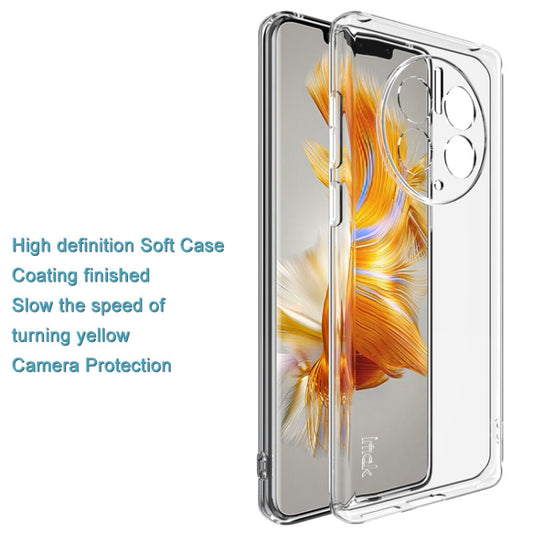 For Huawei Mate 50 Pro imak UX-10 Series Shockproof TPU Phone Case(Transparent) by imak