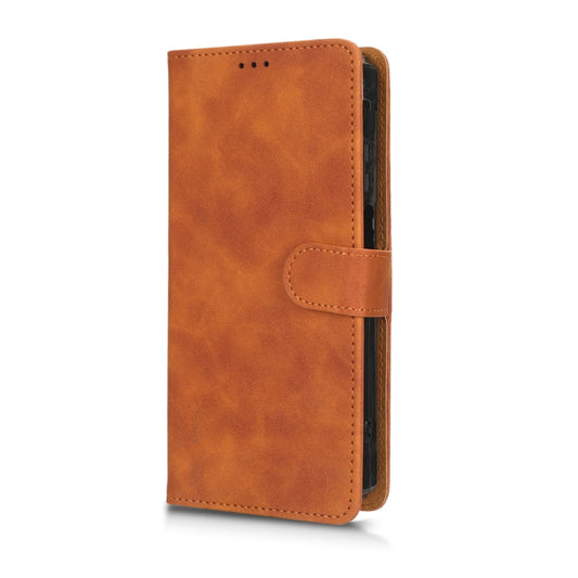 For Blackview BV7100 Skin Feel Magnetic Flip Leather Phone Case(Brown) by buy2fix