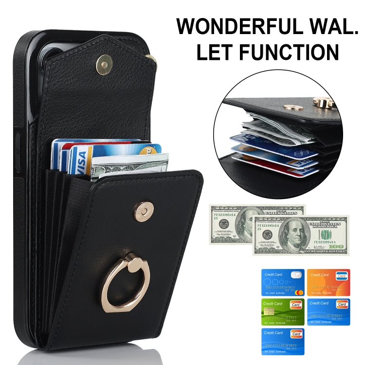 For iPhone 12 Pro Anti-theft RFID Card Slot Phone Case(Black) - iPhone 12 / 12 Pro Cases by buy2fix | Online Shopping UK | buy2fix