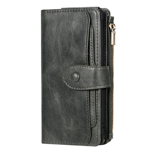 For Galaxy Note 10 Multifunctional Retro Detachable Magnetic Horizontal Flip Leather Case with Card Slots & Holder & Wallet & Photo Frame(Dark Green) - Galaxy Phone Cases by buy2fix | Online Shopping UK | buy2fix