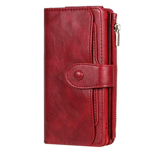 For Galaxy Note 10 Multifunctional Retro Detachable Magnetic Horizontal Flip Leather Case with Card Slots & Holder & Wallet & Photo Frame(Red) - Galaxy Phone Cases by buy2fix | Online Shopping UK | buy2fix