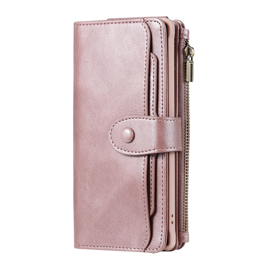For Galaxy Note 10+ Multifunctional Retro Detachable Magnetic Horizontal Flip Leather Case with Card Slots & Holder & Wallet & Photo Frame(Rose Gold) - Galaxy Phone Cases by buy2fix | Online Shopping UK | buy2fix