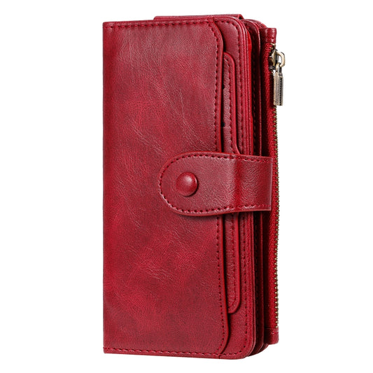 For Galaxy S8 Multifunctional Retro Detachable Magnetic Horizontal Flip Leather Case with Card Slots & Holder & Wallet & Photo Frame(Red) - Galaxy Phone Cases by buy2fix | Online Shopping UK | buy2fix