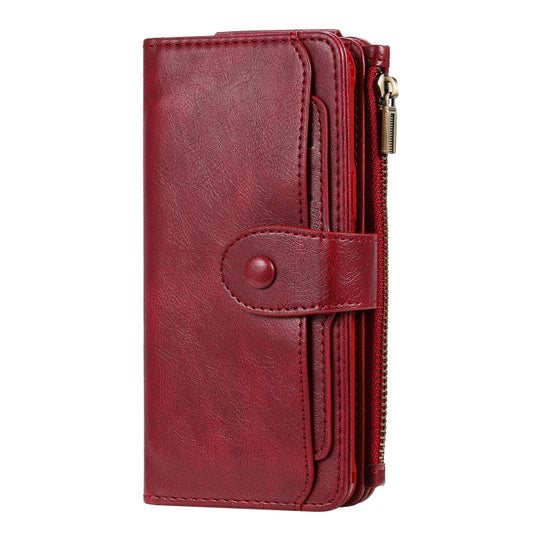 For Galaxy S9 Multifunctional Retro Detachable Magnetic Horizontal Flip Leather Case with Card Slots & Holder & Wallet & Photo Frame(Red) - Galaxy Phone Cases by buy2fix | Online Shopping UK | buy2fix
