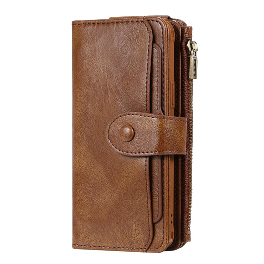 For Galaxy S9 Multifunctional Retro Detachable Magnetic Horizontal Flip Leather Case with Card Slots & Holder & Wallet & Photo Frame(Brown) - Galaxy Phone Cases by buy2fix | Online Shopping UK | buy2fix