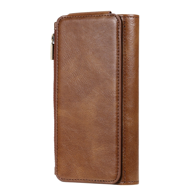 For Galaxy S9 Multifunctional Retro Detachable Magnetic Horizontal Flip Leather Case with Card Slots & Holder & Wallet & Photo Frame(Brown) - Galaxy Phone Cases by buy2fix | Online Shopping UK | buy2fix