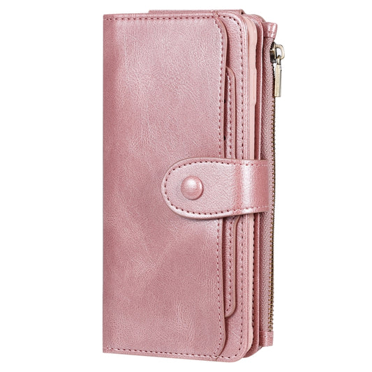 For Galaxy S10+ Multifunctional Retro Detachable Magnetic Horizontal Flip Leather Case with Card Slots & Holder & Wallet & Photo Frame(Rose Gold) - Galaxy Phone Cases by buy2fix | Online Shopping UK | buy2fix