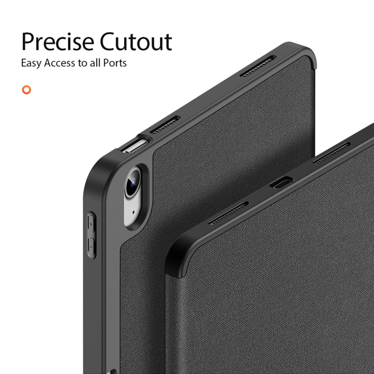 For iPad 2025 / 2022 DUX DUCIS Domo Series Magnetic Flip Leather Tablet Case(Black) - iPad 2025 / 2022 Cases by DUX DUCIS | Online Shopping UK | buy2fix