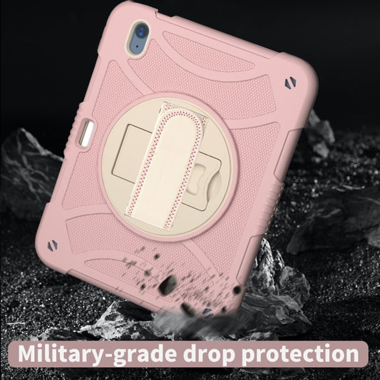 For iPad 10th 10.9 2022 Rotary Grab Silicone And PC Tablet Case(Rose Gold) - More iPad Cases by buy2fix | Online Shopping UK | buy2fix