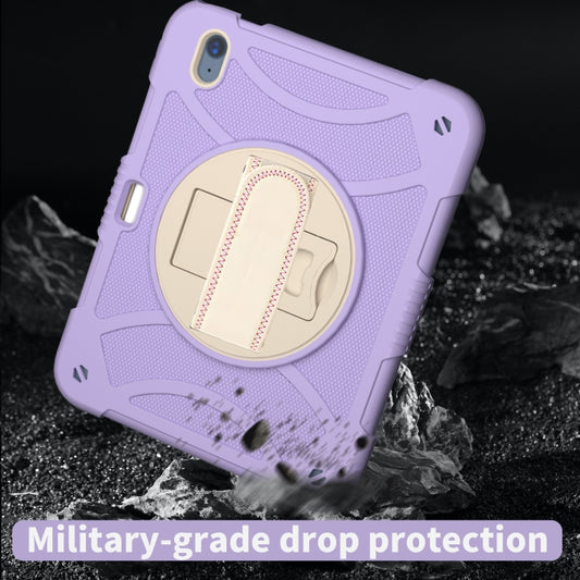 For iPad 10th 10.9 2022 Rotary Grab Silicone And PC Tablet Case(Purple) - More iPad Cases by buy2fix | Online Shopping UK | buy2fix