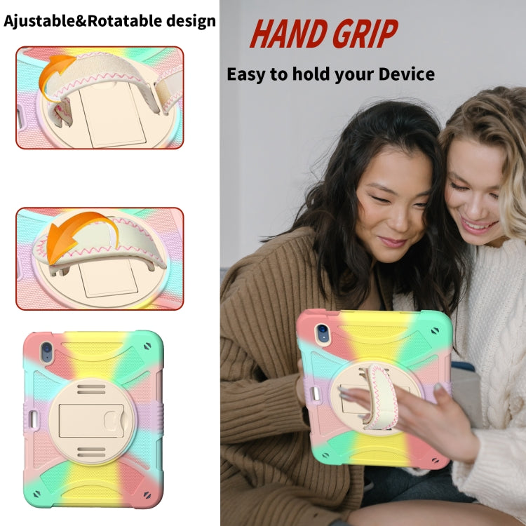 For iPad 10th 10.9 2022 Rotary Grab Silicone And PC Tablet Case(Colorful) - More iPad Cases by buy2fix | Online Shopping UK | buy2fix