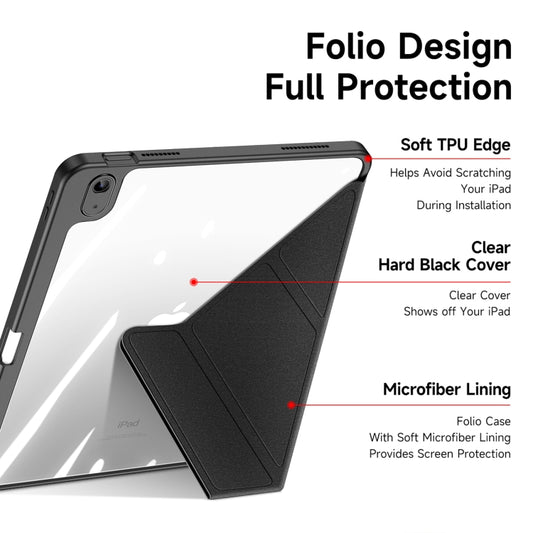 For iPad 2025 / 2022 DUX DUCIS Magi Series Smart Leather Tablet Case(Black) - iPad 2025 / 2022 Cases by DUX DUCIS | Online Shopping UK | buy2fix
