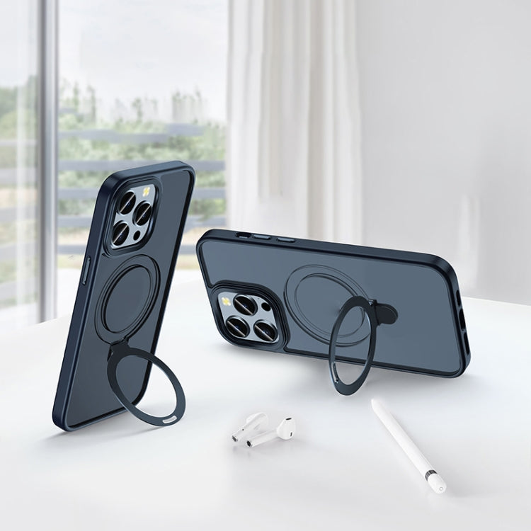 For iPhone 14 Yadun Holder Magsefe Phone Case(Black) by buy2fix