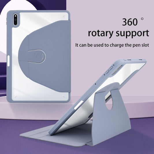 For Huawei MatePad Pro 11 2022 Acrylic 360 Degree Rotation Holder Tablet Leather Case(Black) - Huawei by buy2fix | Online Shopping UK | buy2fix