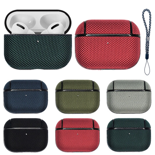For AirPods Pro 2 Nylon Waterproof Wireless Earphone Case with Lanyard(Army Green) by buy2fix