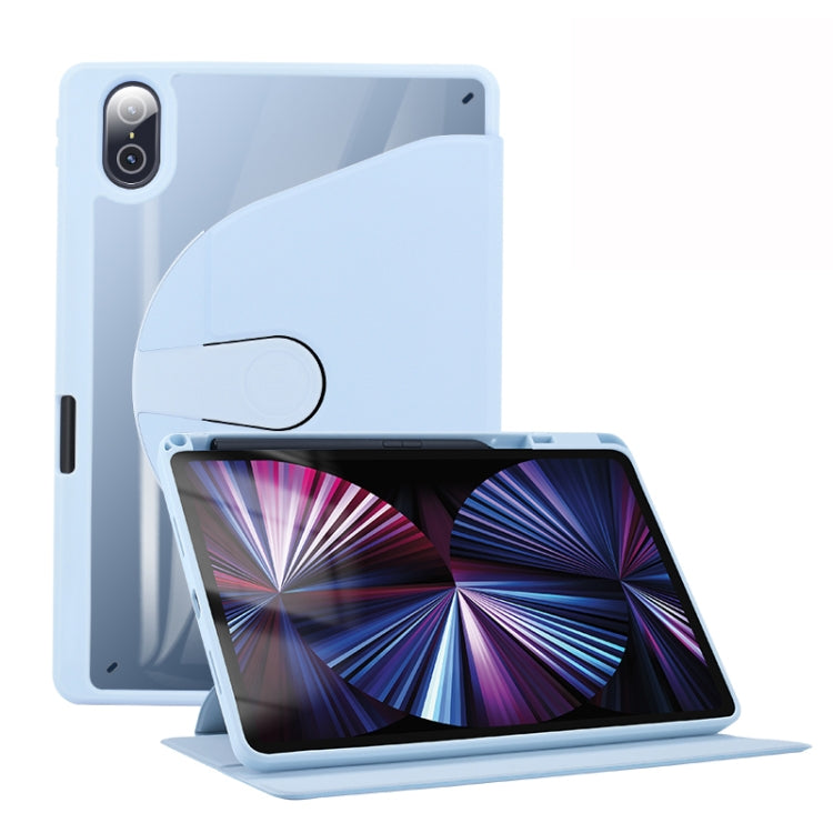 For Honor Pad 8 12 inch 2022 Acrylic 360 Degree Rotation Holder Tablet Leather Case(White Ice) - Honor by buy2fix | Online Shopping UK | buy2fix