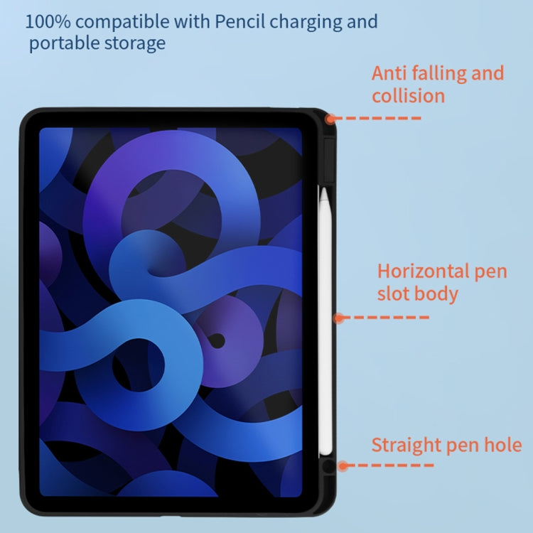 For iPad Pro 11 2022/2021/2020/2018 / Air5 2022/Air4 2020 Acrylic 360 Degree Rotation Holder Tablet Leather Case(Grey) - iPad Pro 11 (2022/2021) Cases by buy2fix | Online Shopping UK | buy2fix