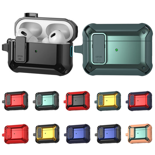 For AirPods Pro 2 Bumblebee Wireless Earphones Silicone Case with Switch & Lanyard Hole(Blue Red) by buy2fix