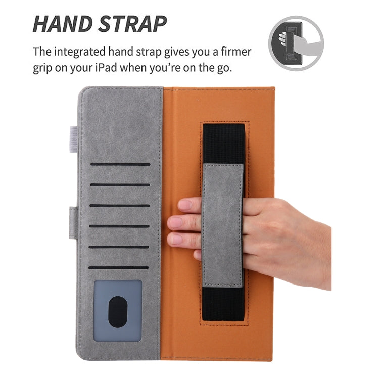 For iPad 2025 / 2022 Solid Color Small Metal Buckle Leather Smart Tablet Case(Grey) - iPad 2025 / 2022 Cases by buy2fix | Online Shopping UK | buy2fix