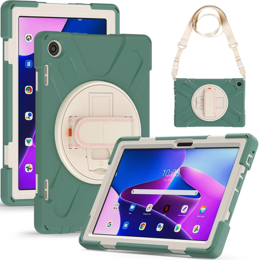 For Lenovo Tab M10 10.1 3rd Gen Silicone + PC Protective Tablet Case(Emerald) by buy2fix