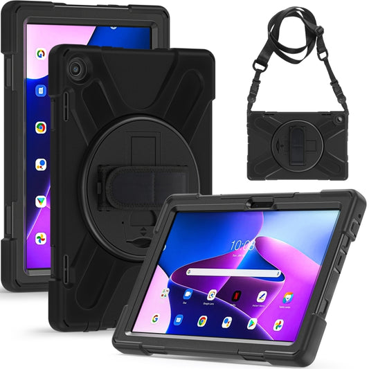 For Lenovo Tab M10 10.1 3rd Gen Silicone + PC Protective Tablet Case(Black) by buy2fix