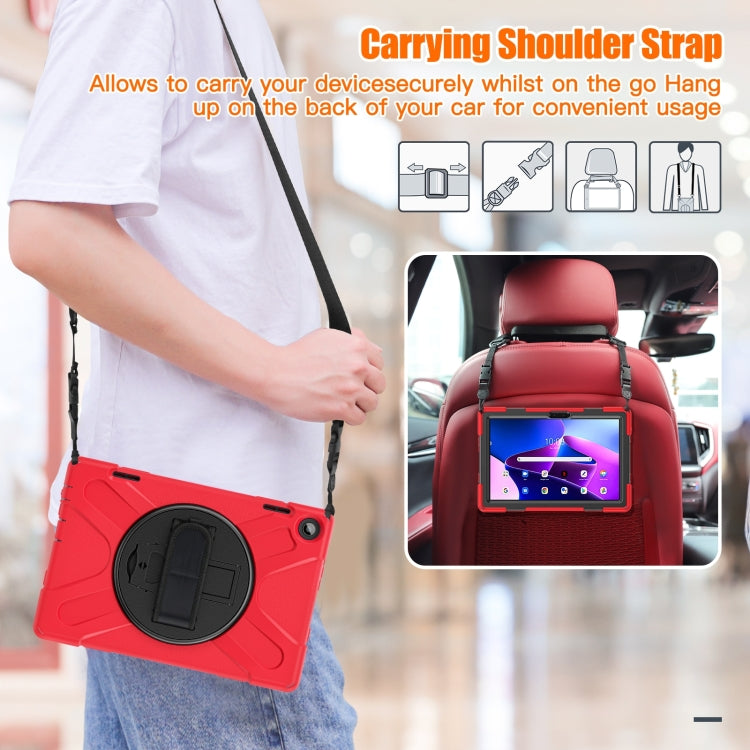 For Lenovo Tab M10 10.1 3rd Gen Silicone + PC Protective Tablet Case(Red) - Lenovo by buy2fix | Online Shopping UK | buy2fix
