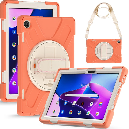 For Lenovo Tab M10 10.1 3rd Gen Silicone + PC Protective Tablet Case(Orange) by buy2fix