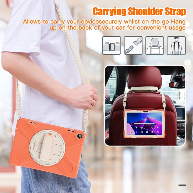 For Lenovo Tab M10 10.1 3rd Gen Silicone + PC Protective Tablet Case(Orange) - Lenovo by buy2fix | Online Shopping UK | buy2fix