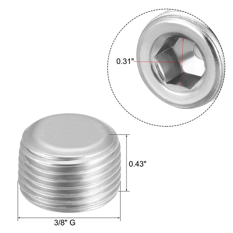 LAIZE 2pcs Iron Plug Connector Accessories, Caliber:6 Point - Interface Series by LAIZE | Online Shopping UK | buy2fix