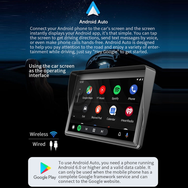 7 inch Wireless CarPlay Radio Multimedia Player 1080P IPS Touch Screen MP5 Radios Bluetooth Monitor - Car MP3 & MP4 & MP5 by buy2fix | Online Shopping UK | buy2fix