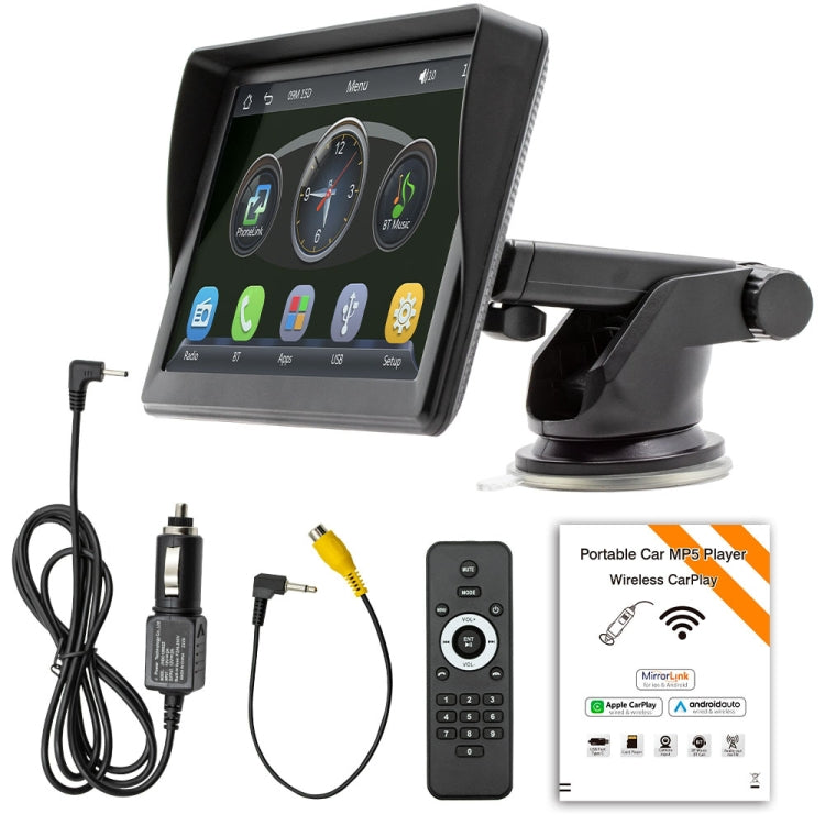 7 inch Wireless CarPlay Radio Multimedia Player 1080P IPS Touch Screen MP5 Radios Bluetooth Monitor - Car MP3 & MP4 & MP5 by buy2fix | Online Shopping UK | buy2fix