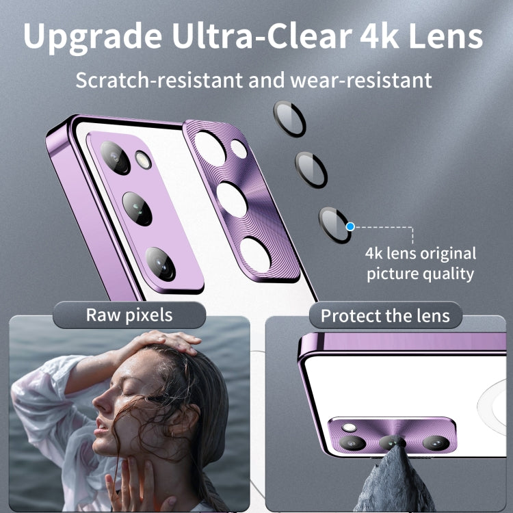 For Samsung Galaxy S20 FE Frosted Metal Phone Case(Purple) - Galaxy S20 FE Cases by buy2fix | Online Shopping UK | buy2fix