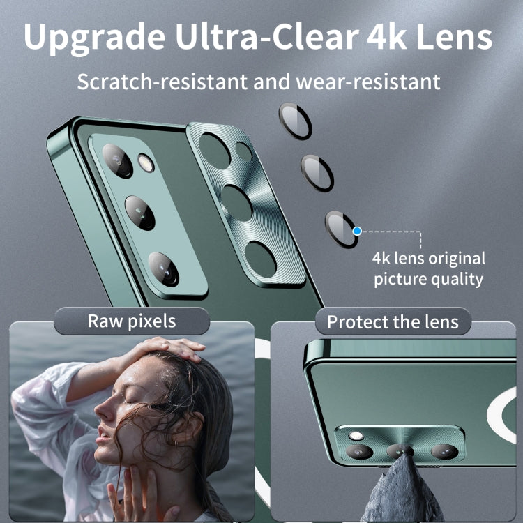 For Samsung Galaxy S20 FE Frosted Metal Phone Case(Green) - Galaxy S20 FE Cases by buy2fix | Online Shopping UK | buy2fix