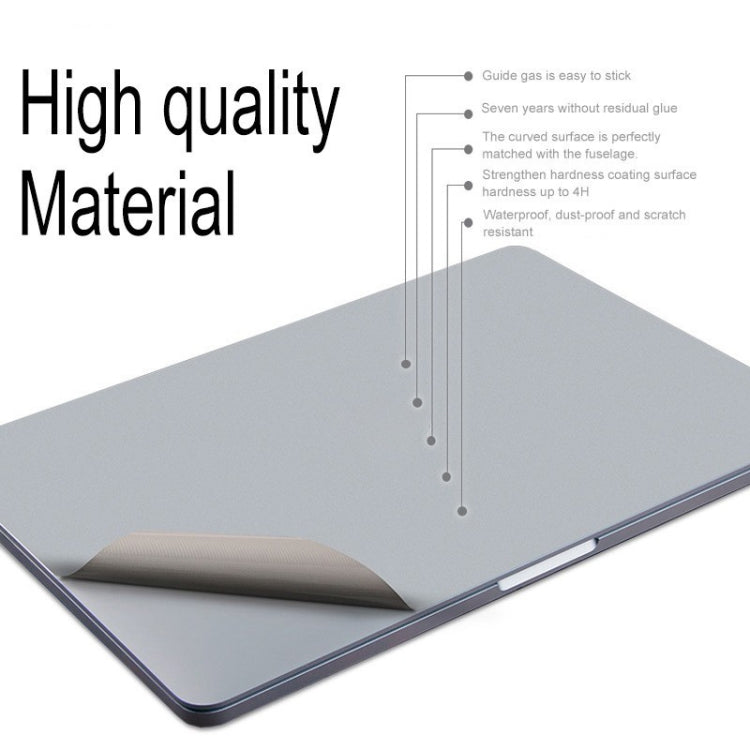 For MacBook 13.3 inch A1278 (with Optical Drive) 4 in 1 Upper Cover Film + Bottom Cover Film + Full-support Film + Touchpad Film Laptop Body Protective Film Sticker(Space Gray) - Protector Sticker by buy2fix | Online Shopping UK | buy2fix
