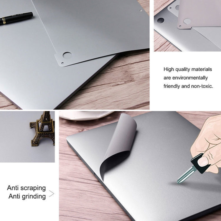 For MacBook 13.3 inch A1278 (with Optical Drive) 4 in 1 Upper Cover Film + Bottom Cover Film + Full-support Film + Touchpad Film Laptop Body Protective Film Sticker(Space Gray) - Protector Sticker by buy2fix | Online Shopping UK | buy2fix