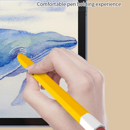 For Samsung Galaxy Tab S6 Lite P610/P615 LOVE MEI Soft Silicone Stylus Pen Protective Case(Yellow) by LOVE MEI