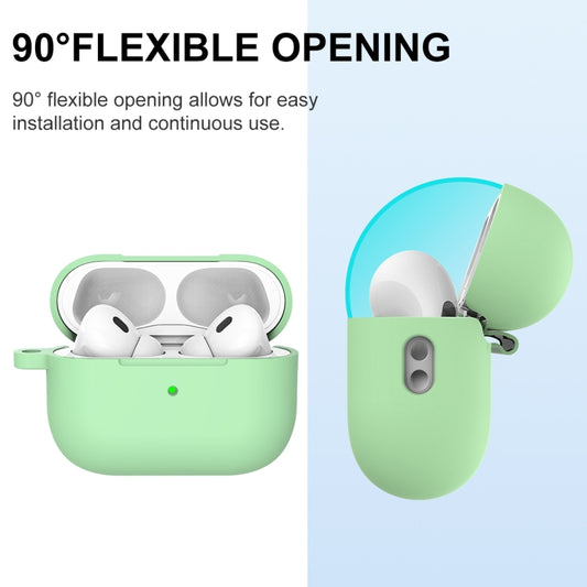 For AirPods Pro 2 Thickened One-piece Shockproof Earphone Case(Mint Green) by buy2fix