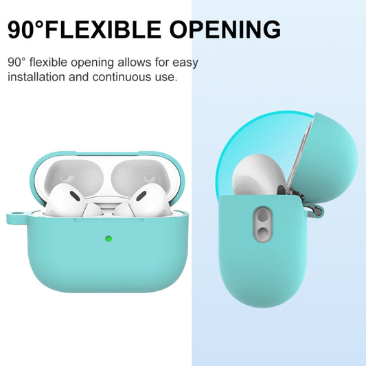 For AirPods Pro 2 Thickened One-piece Shockproof Earphone Case(Gem Green) by buy2fix