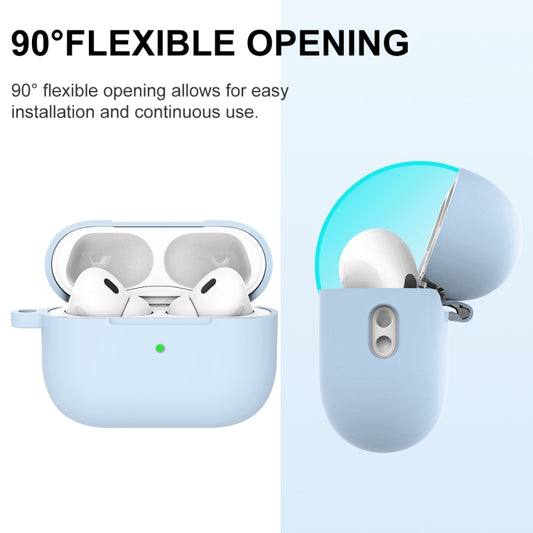 For AirPods Pro 2 Thickened One-piece Shockproof Earphone Case(Light Blue) by buy2fix