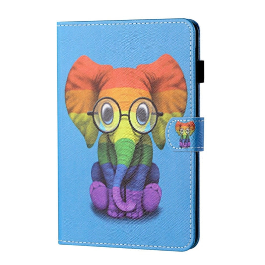 For iPad 2025 / 2022 Coloured Drawing Stitching Smart Leather Tablet Case(Colorful Elephant) - iPad 2025 / 2022 Cases by buy2fix | Online Shopping UK | buy2fix