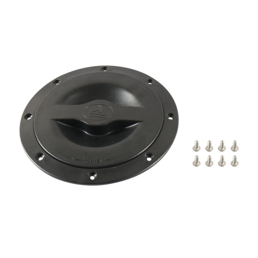 A6651-01 Universal 6 inch Round Deck Hatch Cover with Red Mesh Pocket by buy2fix