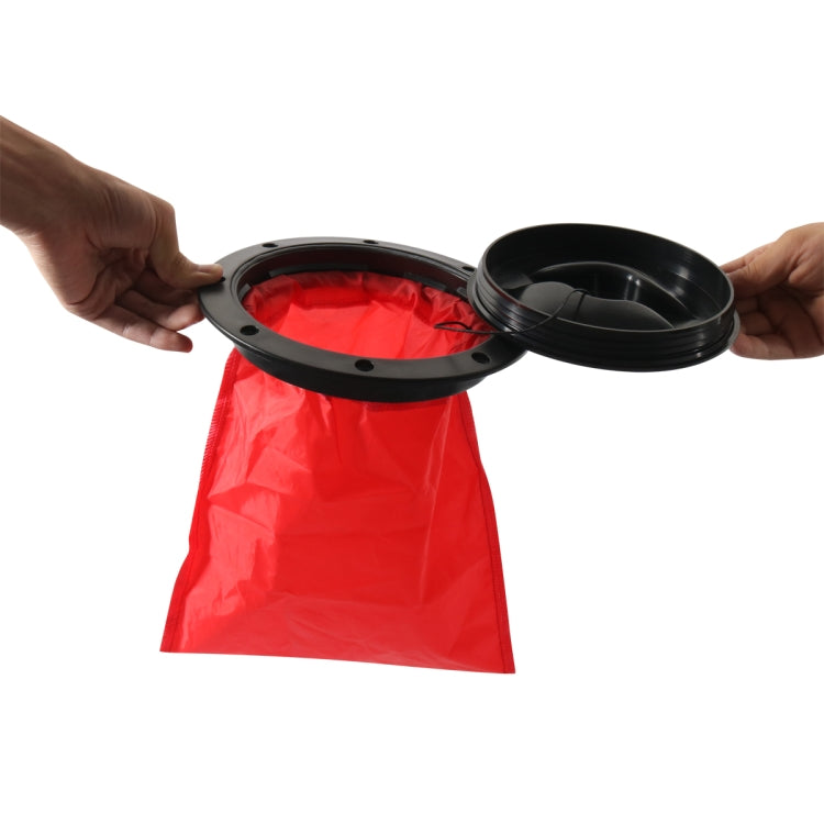 A6651-01 Universal 6 inch Round Deck Hatch Cover with Red Mesh Pocket by buy2fix