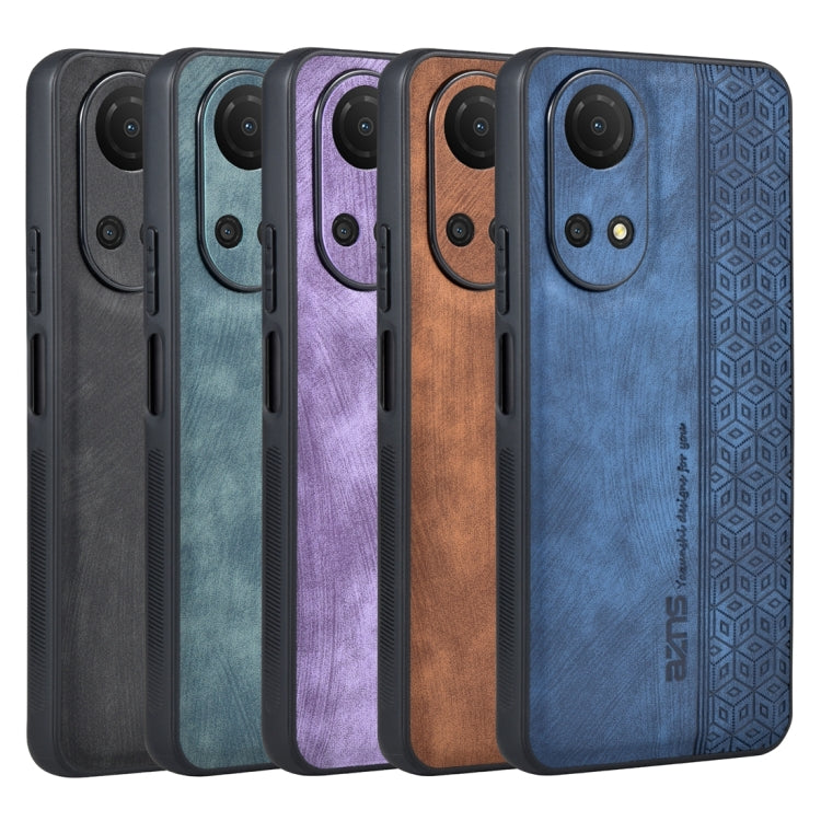 For Honor Play 30 Plus AZNS 3D Embossed Skin Feel Phone Case(Black) by AZNS