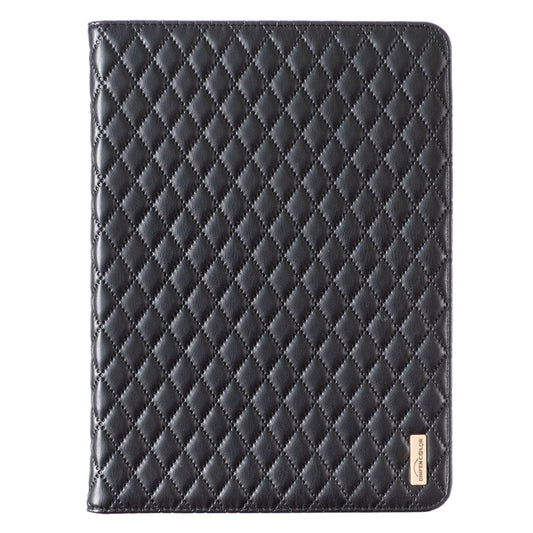 For iPad Pro 11 2022 / 2021 / 2020 Elegant Rhombic Texture Horizontal Flip Leather Tablet Case(Black) - iPad Pro 11 (2022/2021) Cases by buy2fix | Online Shopping UK | buy2fix