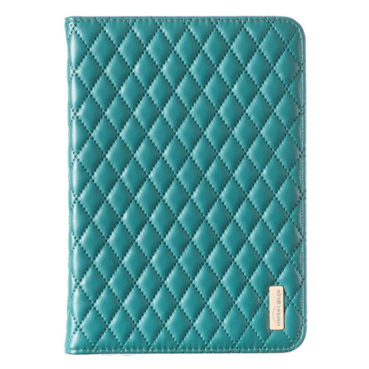 For iPad mini 6 / mini 2024 Elegant Rhombic Texture Horizontal Flip Leather Tablet Case(Green) - iPad mini 6 Cases by buy2fix | Online Shopping UK | buy2fix