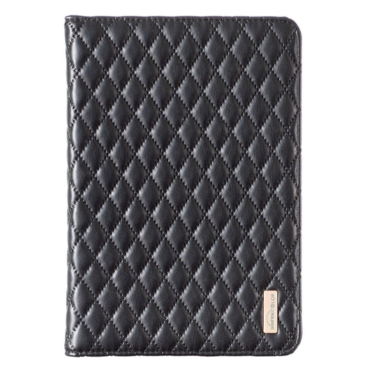For iPad mini 5 / 4 / 3 / 2 / 1 Elegant Rhombic Texture Horizontal Flip Leather Tablet Case(Black) - More iPad Cases by buy2fix | Online Shopping UK | buy2fix