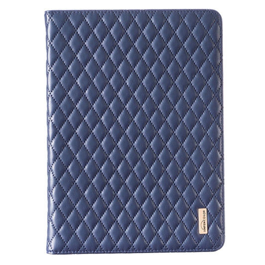 For iPad 8 / 7 / 6 / 5 9.7 inch Elegant Rhombic Texture Horizontal Flip Leather Tablet Case(Blue) - iPad Pro 9.7 inch Cases by buy2fix | Online Shopping UK | buy2fix