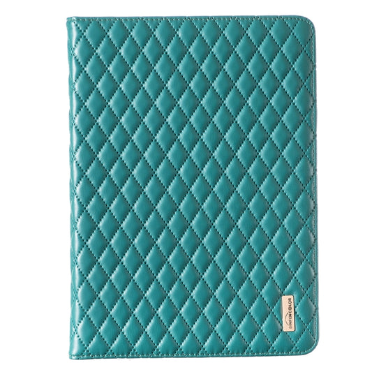 For iPad 8 / 7 / 6 / 5 9.7 inch Elegant Rhombic Texture Horizontal Flip Leather Tablet Case(Green) - iPad Pro 9.7 inch Cases by buy2fix | Online Shopping UK | buy2fix