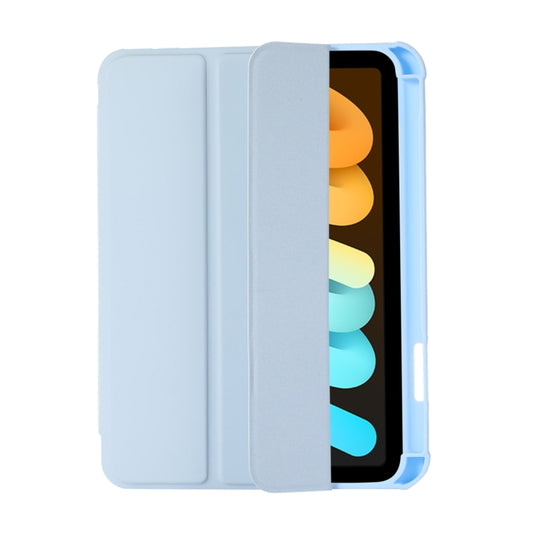 For iPad 2025 / 2022 Acrylic 3-folding Leather Tablet Case(Light Blue) - iPad 2025 / 2022 Cases by buy2fix | Online Shopping UK | buy2fix
